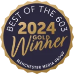 a close up of a badge