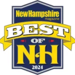 a blue and yellow logo