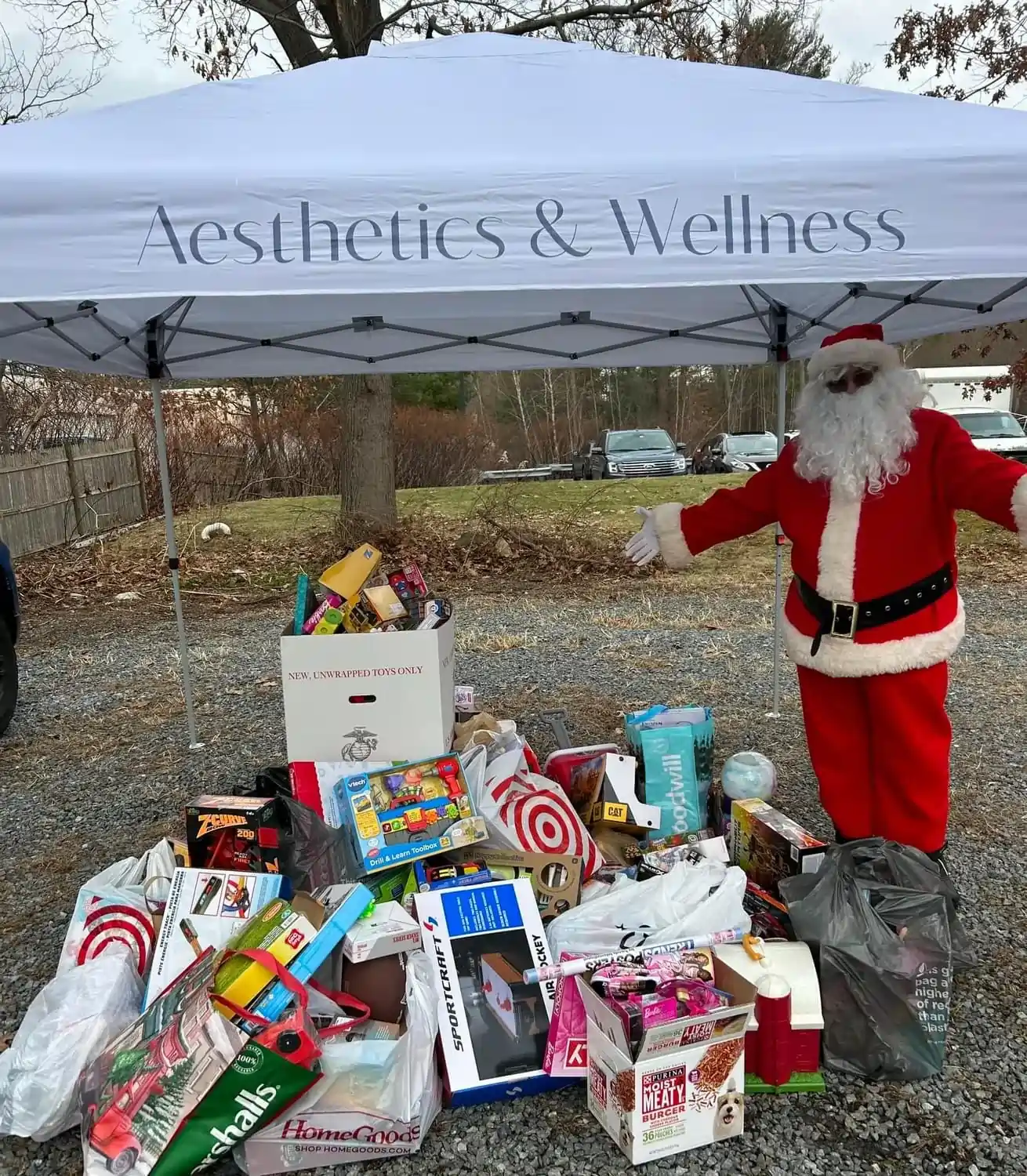 a man in a garment under a tent